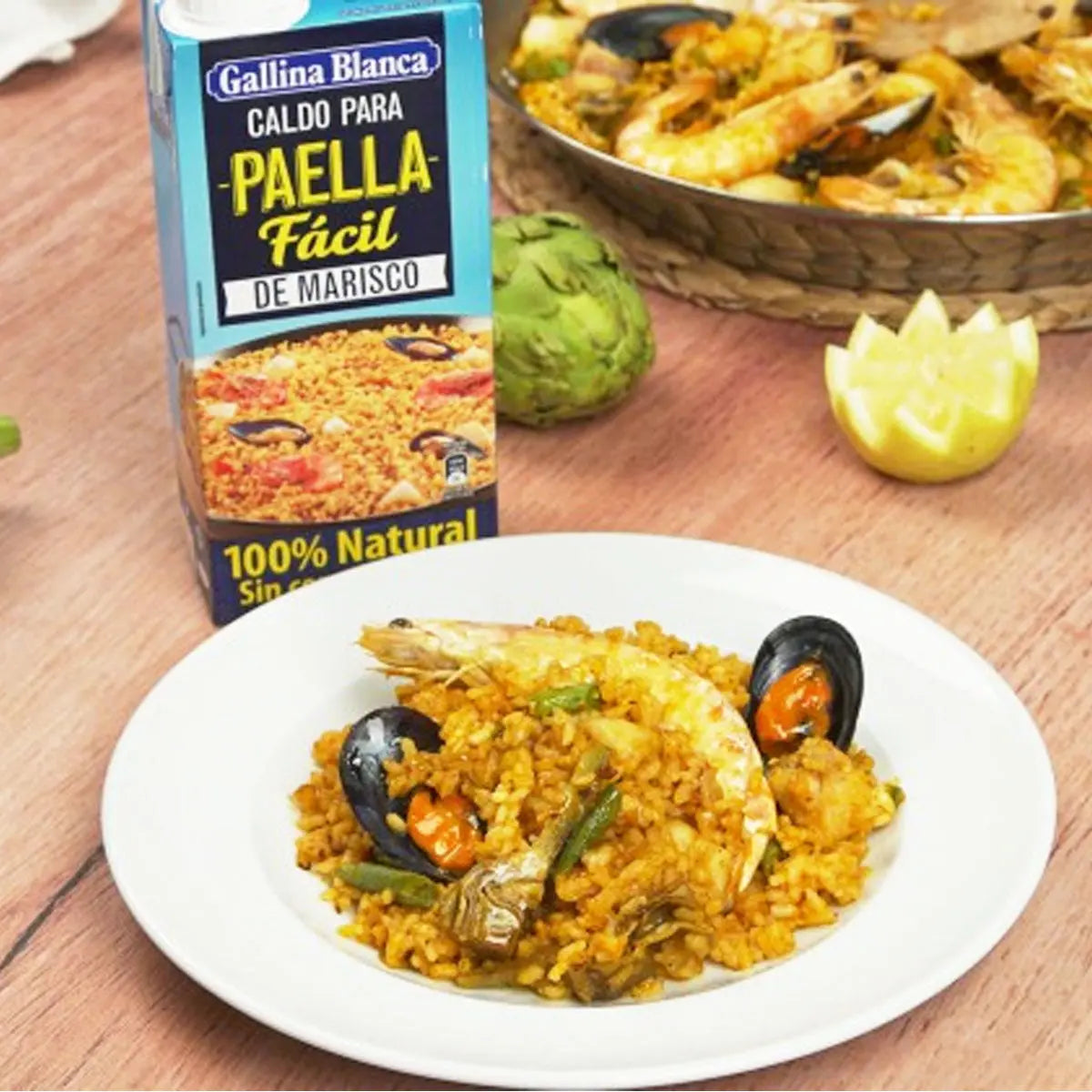 Caldo para preparar Paella 1Lt - Cesarfer - detalle