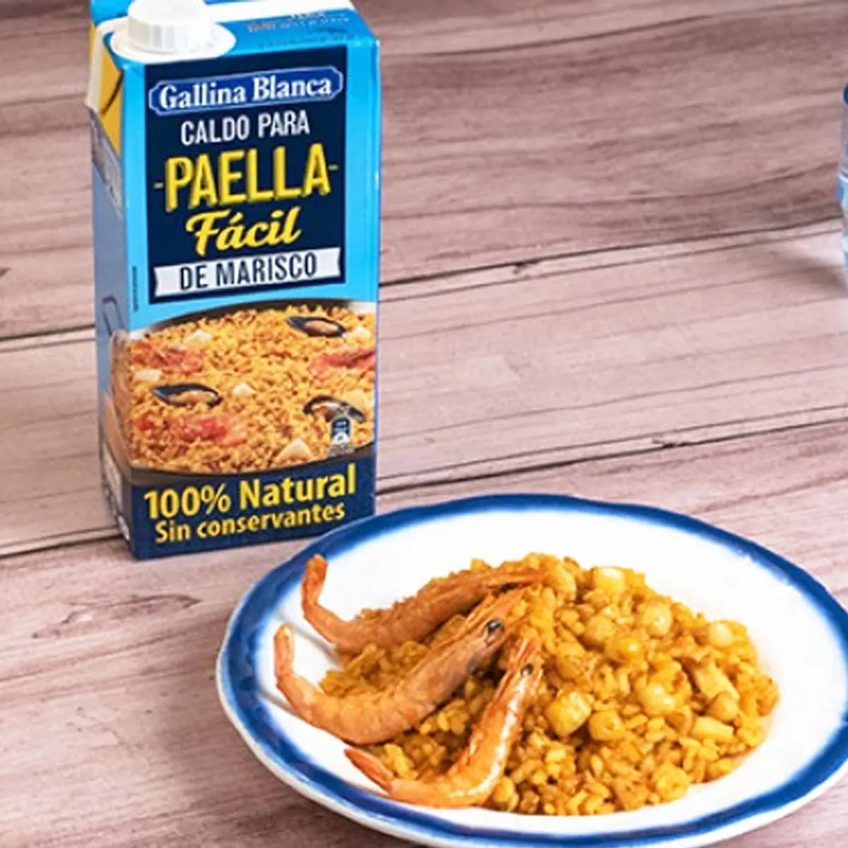 Caldo para preparar Paella 1Lt - Cesarfer - vista trasera