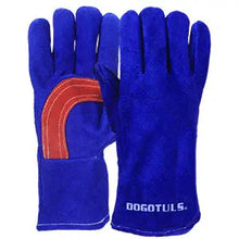 Guante Soldador Azul Dogotuls Refuerzo Palma Hilo Kevlar - Dogotuls - vista lateral
