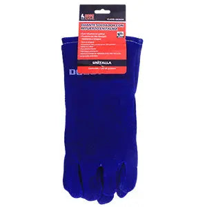 Guante Soldador Azul Dogotuls Refuerzo Palma Hilo Kevlar - Dogotuls - empaque