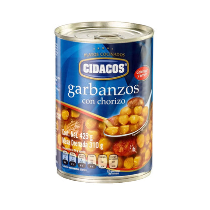 Garbanzos con Chorizo 425g - Cesarfer