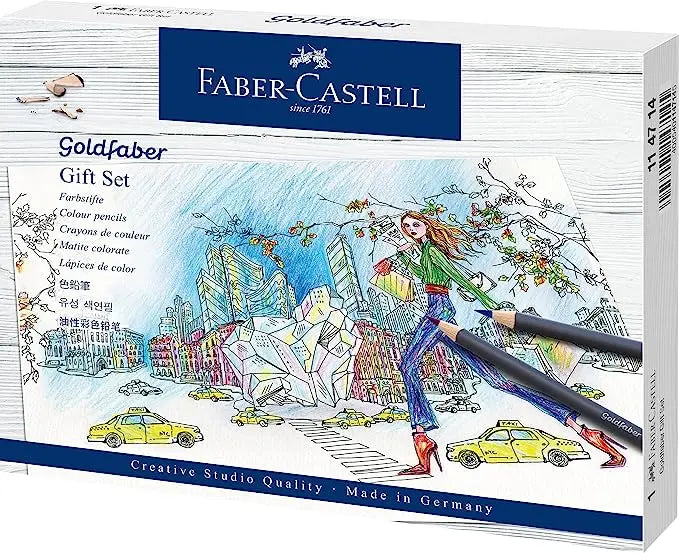 Set de Regalo de Lápices de Colores Faber Castell Goldfaber Premium - Faber Castell - accesorios