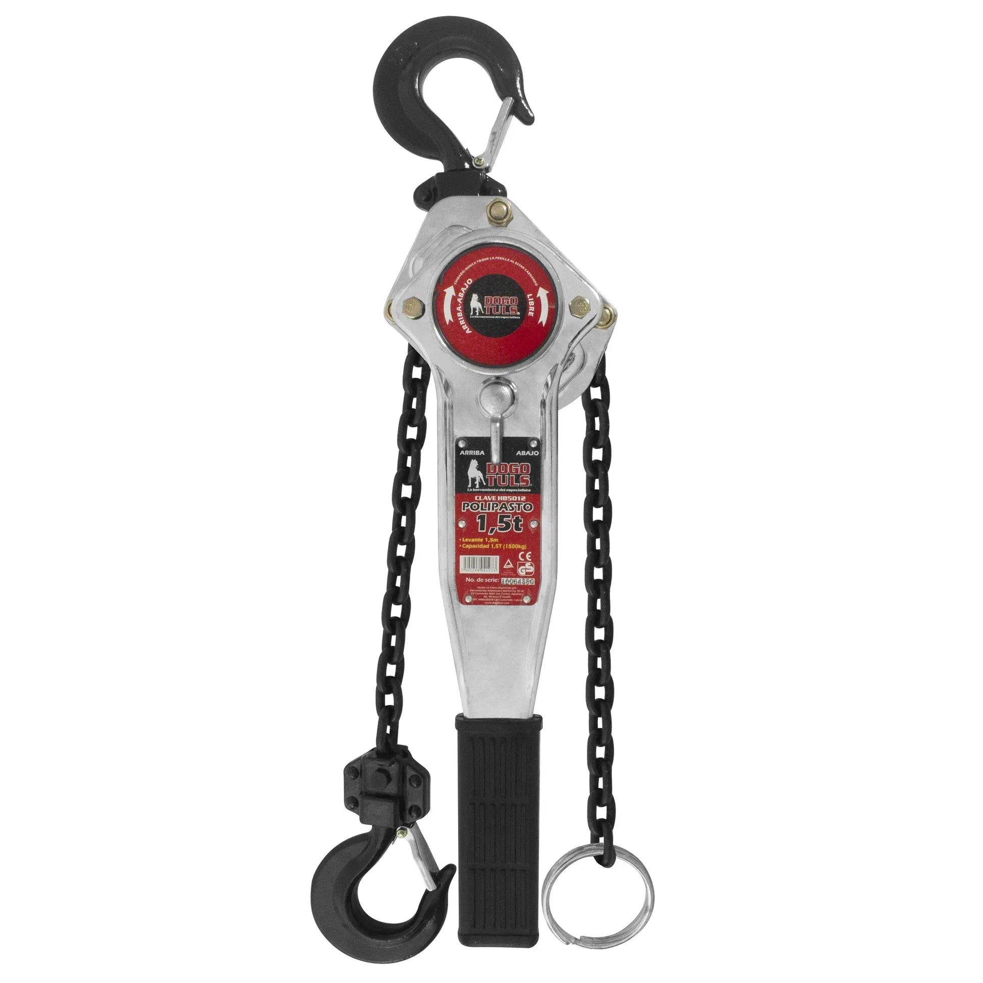 Polipasto de Palanca Cromado Dogotuls 1.5 Ton, 1.5 Metros - Dogotuls - accesorios
