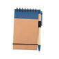 10 Libretas Bolsillo Chica Boligrafo Ecologica Pluma Colores Promoopcion