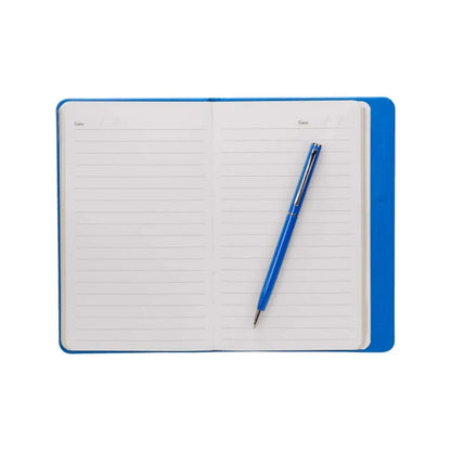 LIBRETA FUNNE AZUL PROMOOPCION - Promoopcion - vista lateral
