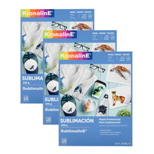 Hojas Papel Sublimación Kronaline SUBL17 Carta 125 Hojas c/u 3 PIEZA - Kronaline - vista trasera