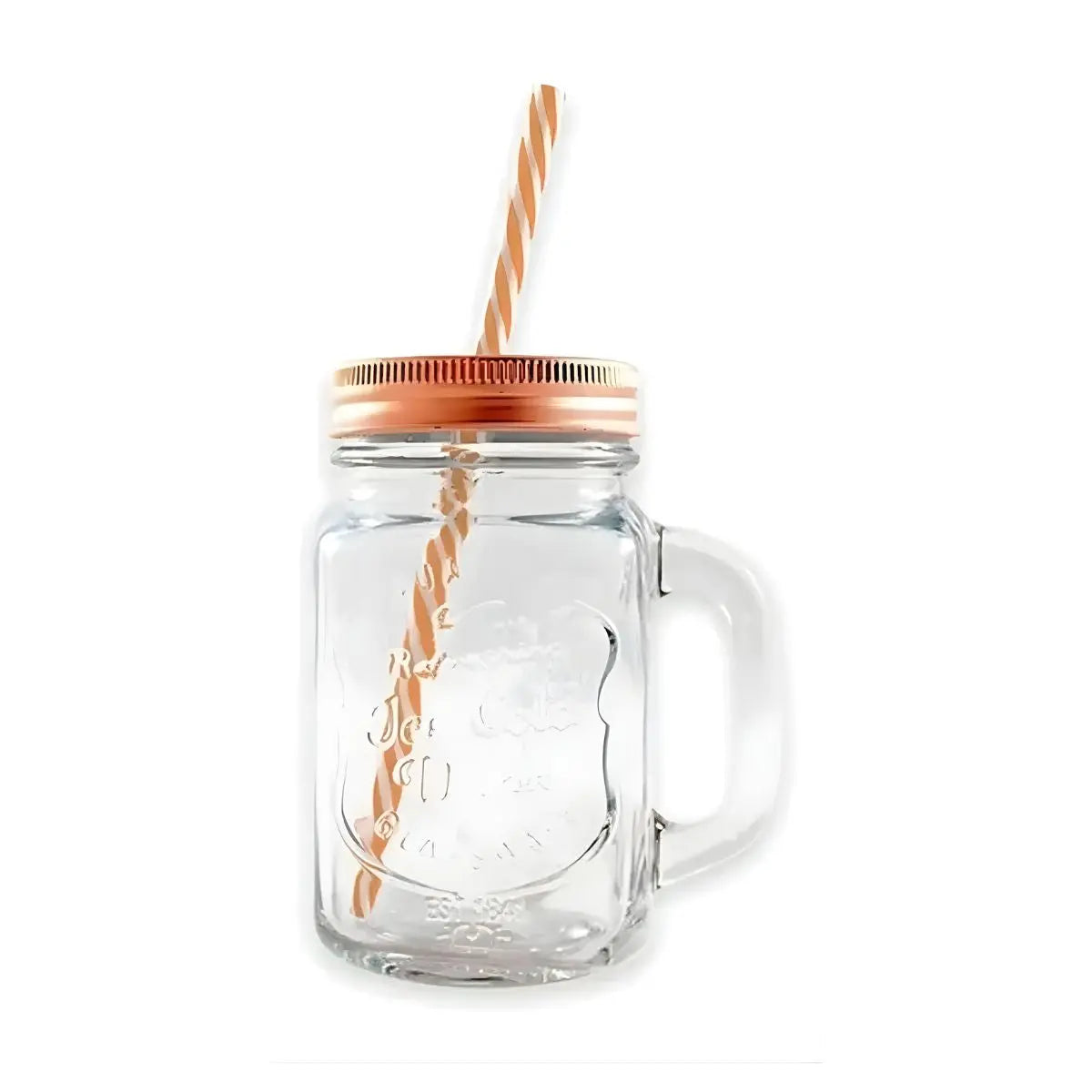Ice Cold Drink De Asa 16oz con Tapa y Popote Traslúcidos 6 Piezas Grabado Tapa Cobre Hoyito - Drink Lab - detalle