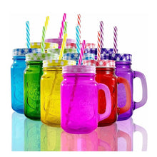 12pz Mason Jar Ice Cold Drink Grabado de 16oz COLORES SURTIDOS - Drink Lab - empaque