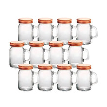36pz Mason Jars Mini c/Asa LISO tapa cobre completa - Coveme - empaque