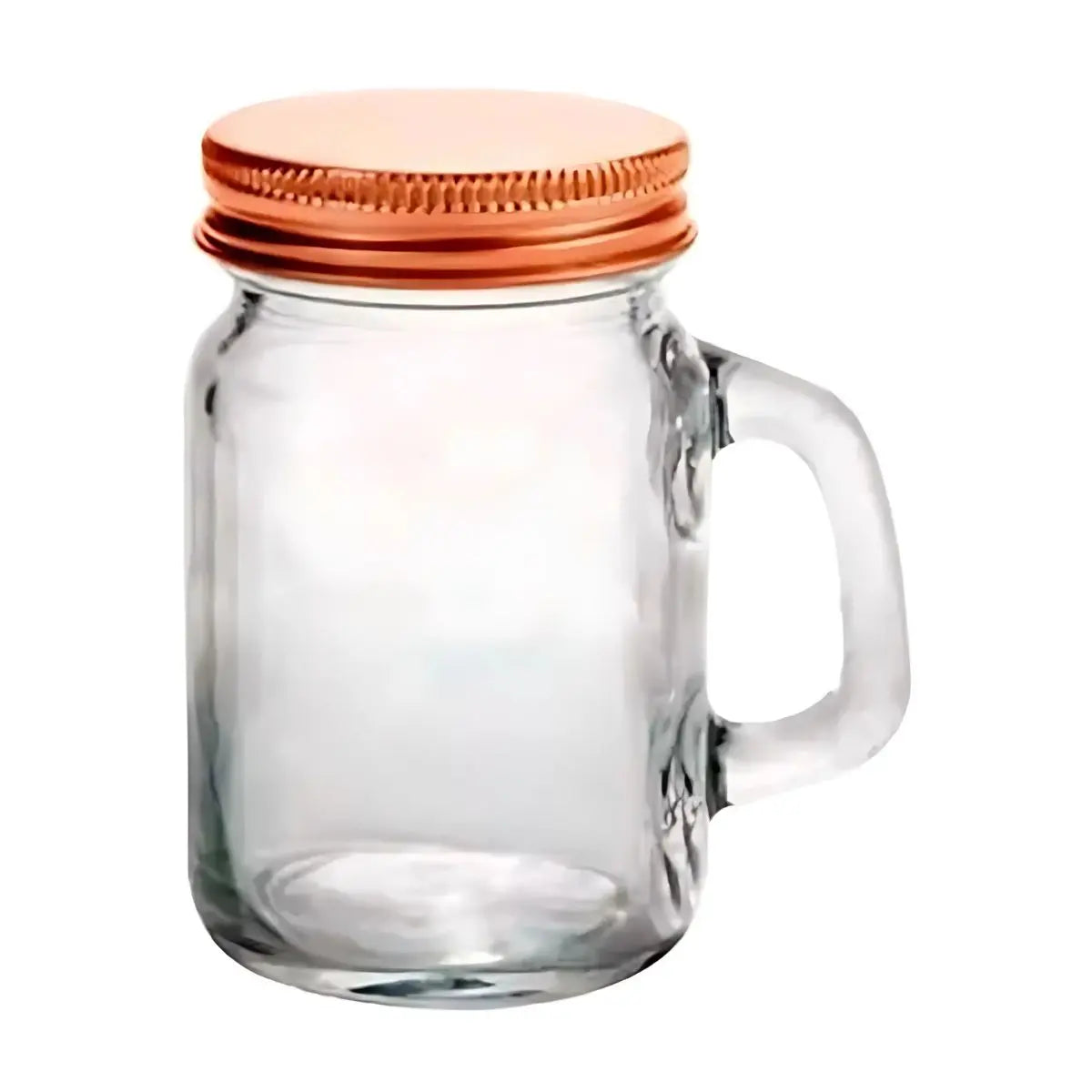 48pz Mason Jars Mini c/Asa LISO tapa cobre completa - Coveme