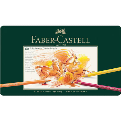 Faber-Castell Polychromos Artists' Color Pencils - Tin of 60 Colors - Premium Quality Artist Pencils - Faber Castell - uso