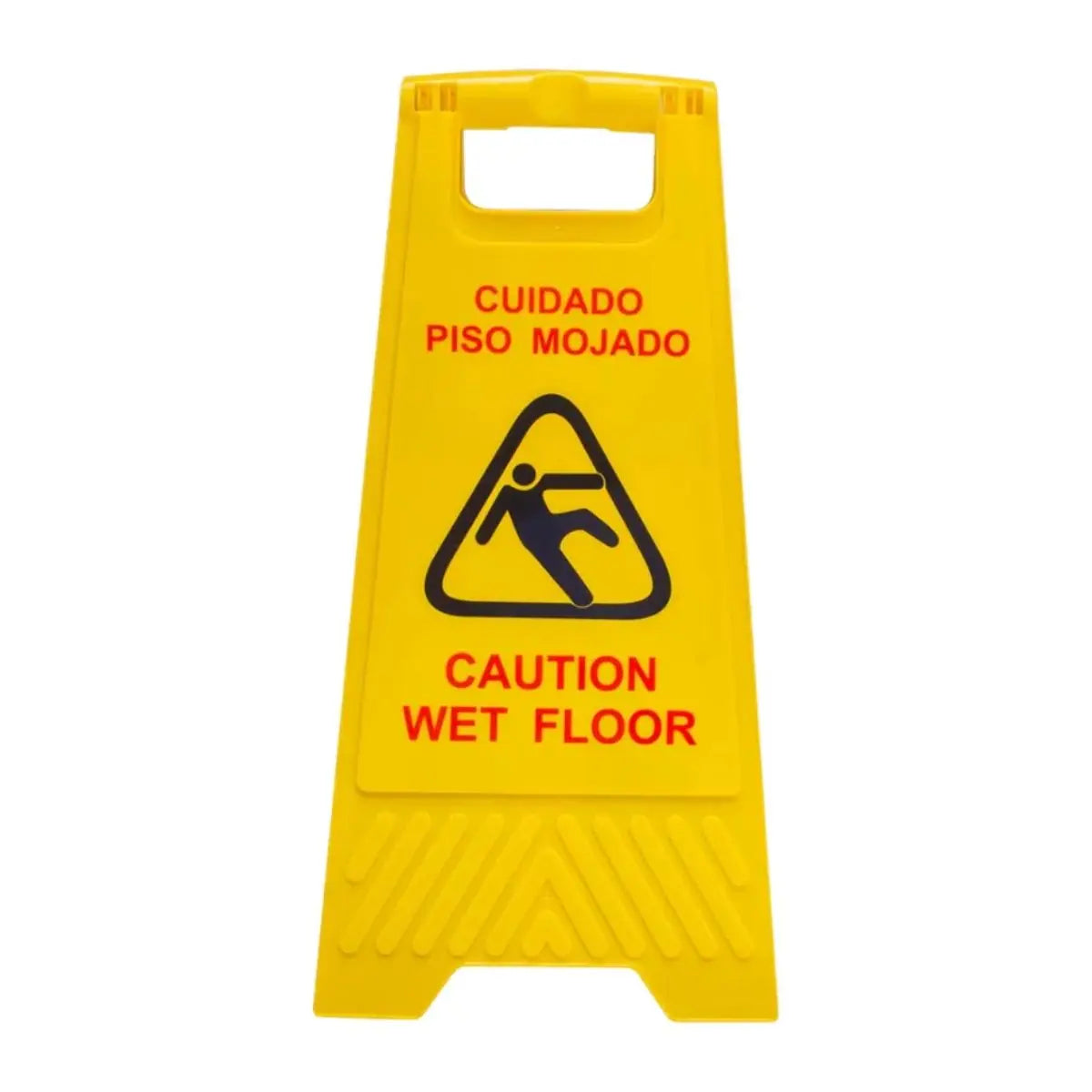 Letrero Precaucion Plegable Oval Señalamiento Piso Mojado - Oval