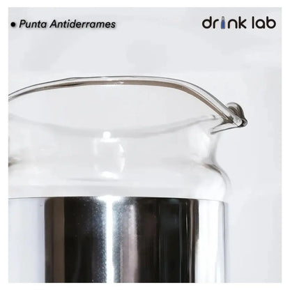 Set 2 Jarra Aurora Vidrio Asa Color Negra 1l Hogar Color Transparente - Drink Lab - detalle