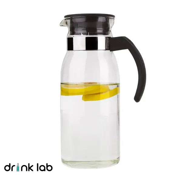 Jarra Aurora Vidrio Asa Color Negro 1l Hogar - Drink Lab - accesorios
