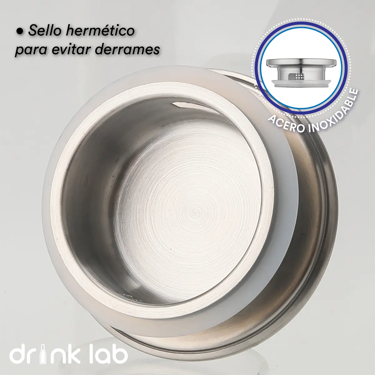 Jarra Vidrio Giza Tapa Acero Inoxidable 1.3 Litros Hogar - Coveme - vista lateral