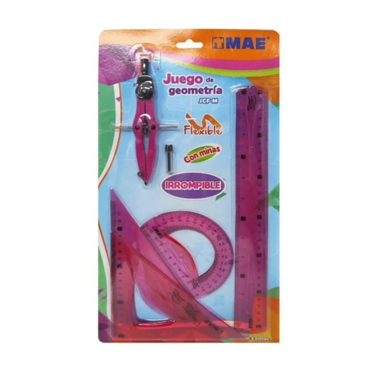 Juego de geometria flexible mediano MAE - Mae