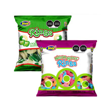 2PZ RINGS NEON Y MANZANA 1KG C/U - Jovy
