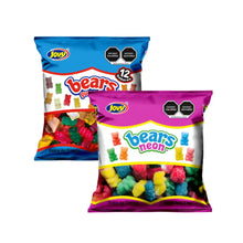 2PZS BEAR 12 SABORES Y BEARS NEON JOVY 1KG C/U - Jovy