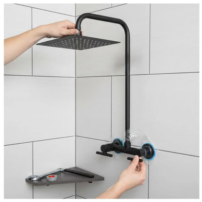 Juego Regadera 8" Con Tubo Y Manerales Balance Meer - CNX - accesorios