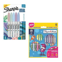 15 Plumones Marcadores Paper Mate Doble Punta 30 Colores + 5 Marcadores Sharpie Colores Misticos - Paper Mate - empaque