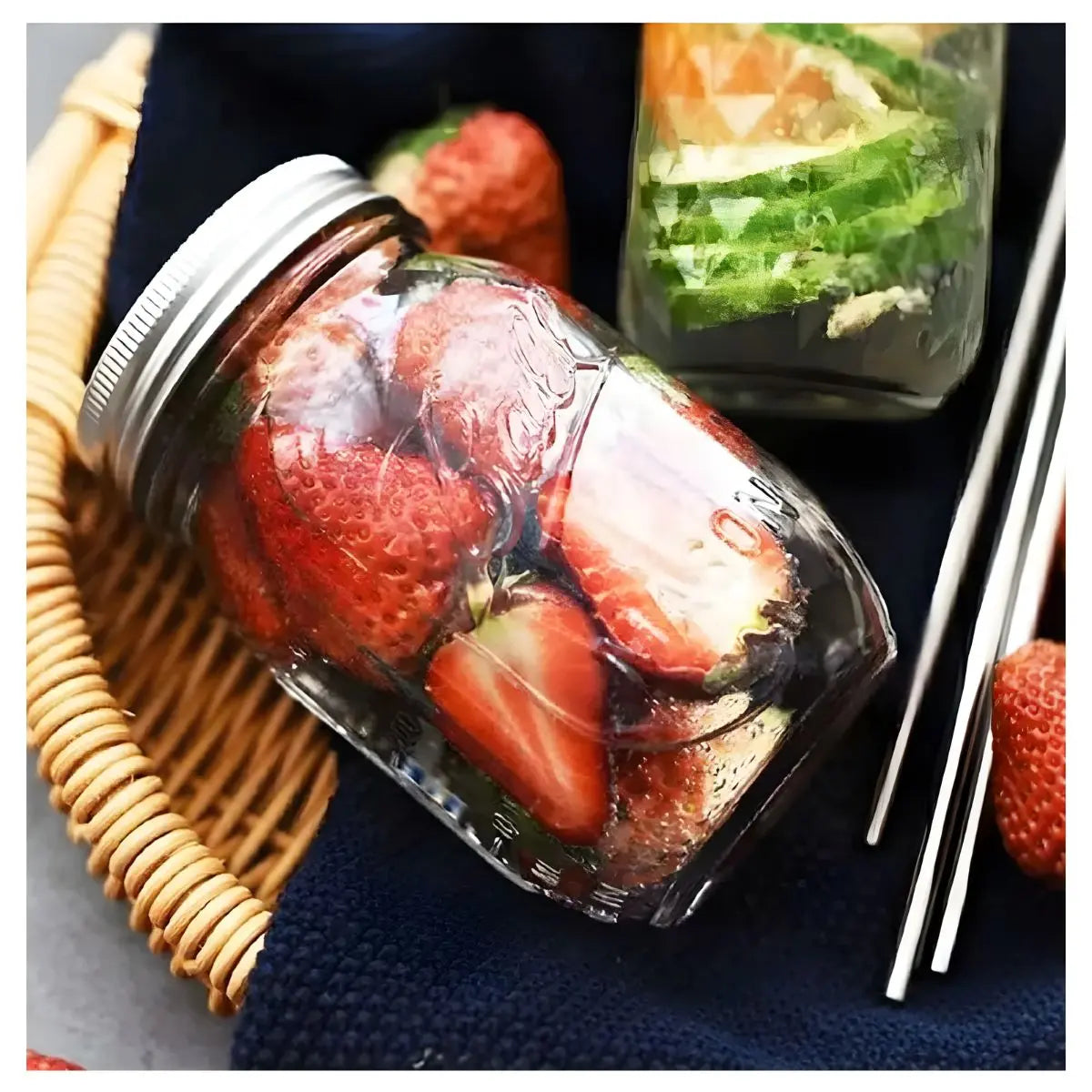 Bola Mason tarro 32 oz. Bola de vidrio transparente con boca ancha, Transparente, 32 oz (Wide Mouth), 2 - Ball