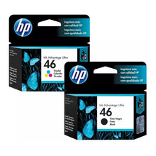 Kit 2 Cartuchos Tinta Hp 46 Ink Advantage Ultra Negro Tricolor - HP - empaque