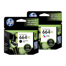 Kit 2 Cartuchos Tinta Hp 664 Xl Ink Advantage Negro Tricolor - HP