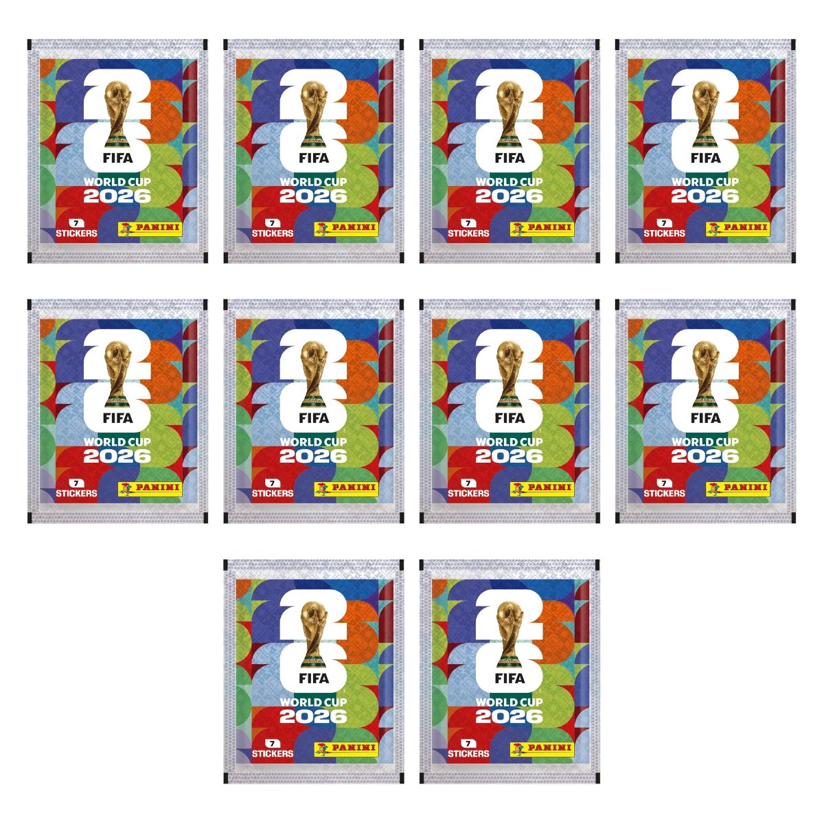 Copa Mundial 2026 10 Sobres Estampas Panini