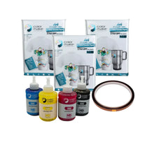 Kit Para Sublimar (3 papel light, 4 Tinta 135ml Y Cinta Termica Café) Color Make - Color Make
