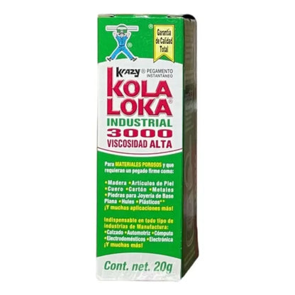 Pegamento Industrial Kola Loka Alta Viscocidad 3000 20g - Kola loka