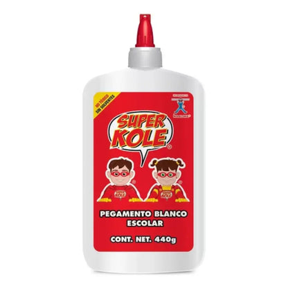 12pzs Super Kole 440 Gramos Pegamento Blanco Kolaloka - Dogotuls - contenido
