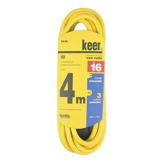 Extensión uso rudo 4 m 7 amps. - Kronaline - detalle
