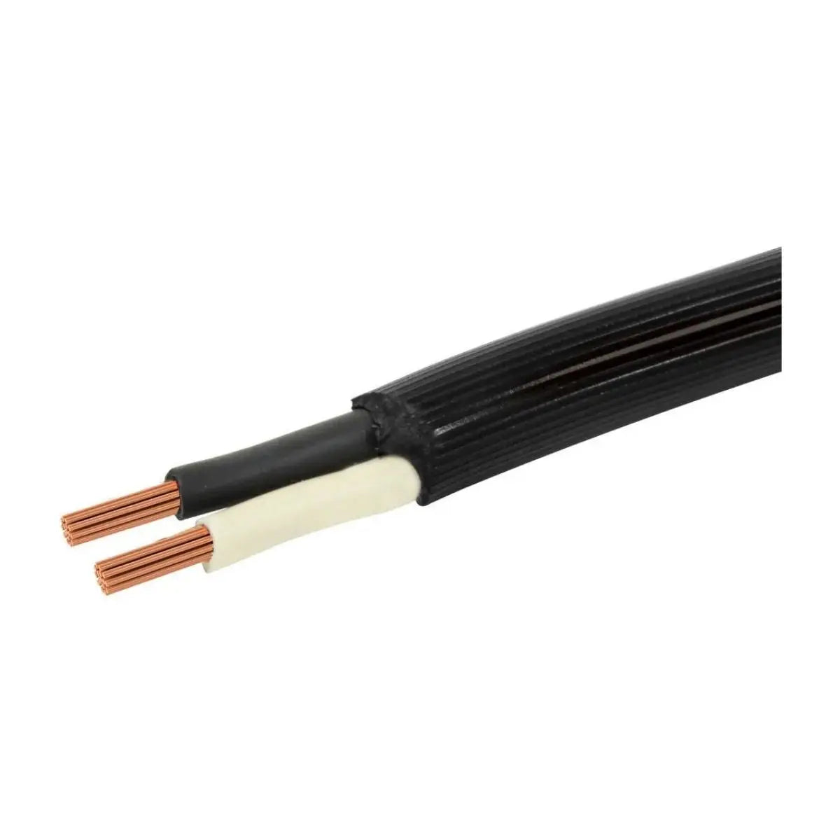 300m Cable Uso Rudo 2 Conectores Keer 14 AWG Negro - Kronaline - vista lateral