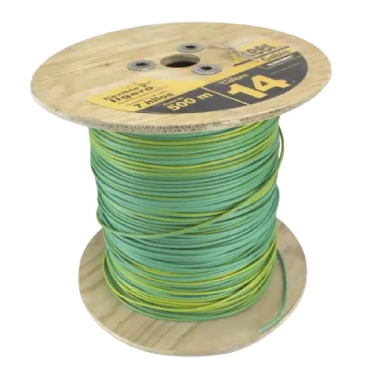 Cable THW Keer Calibre 14 verde 500mts - Kronaline - detalle