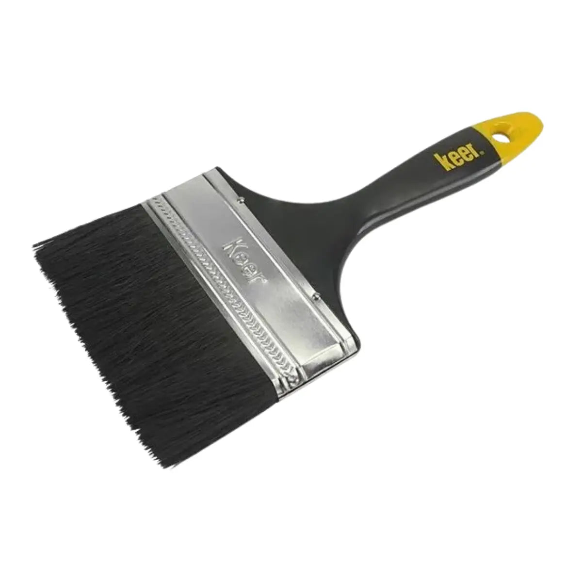 Brocha 4  mango plástico   Empaque con 12 pzs - Kronaline - vista lateral