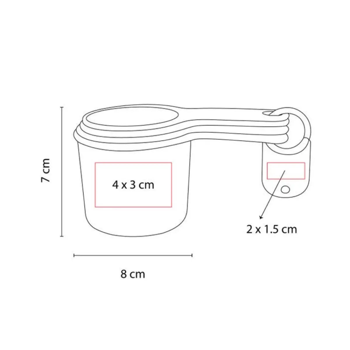 TAZA MEDIDORA ZARY PROMOOPCION - Promoopcion - vista lateral