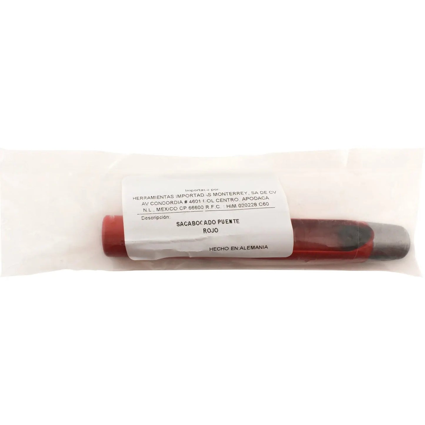 Sacabocado Dogotuls Redondo 1/2" Rojo, Corte Preciso - Dogotuls - empaque