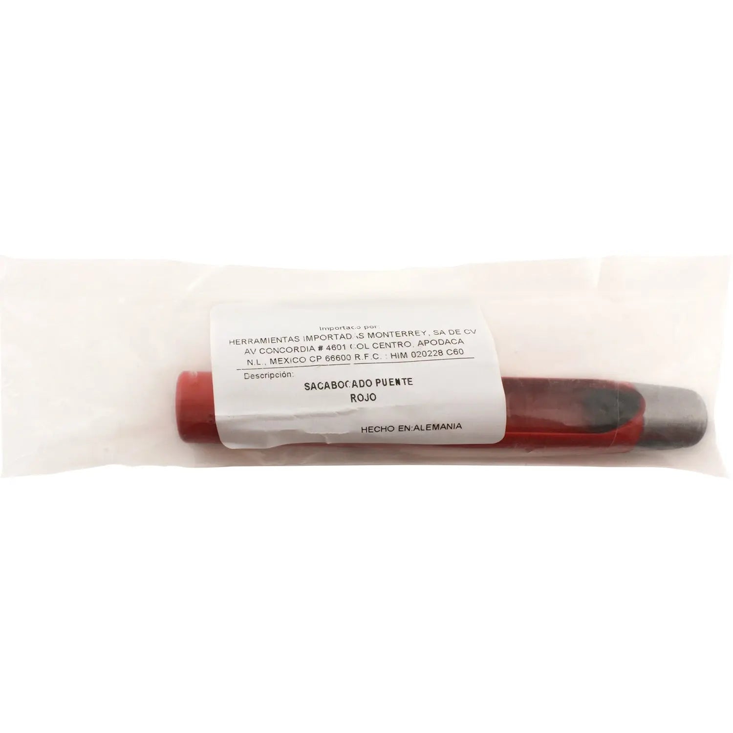 Sacabocado Dogotuls Redondo 1/2" Rojo, Corte Preciso - Dogotuls - empaque