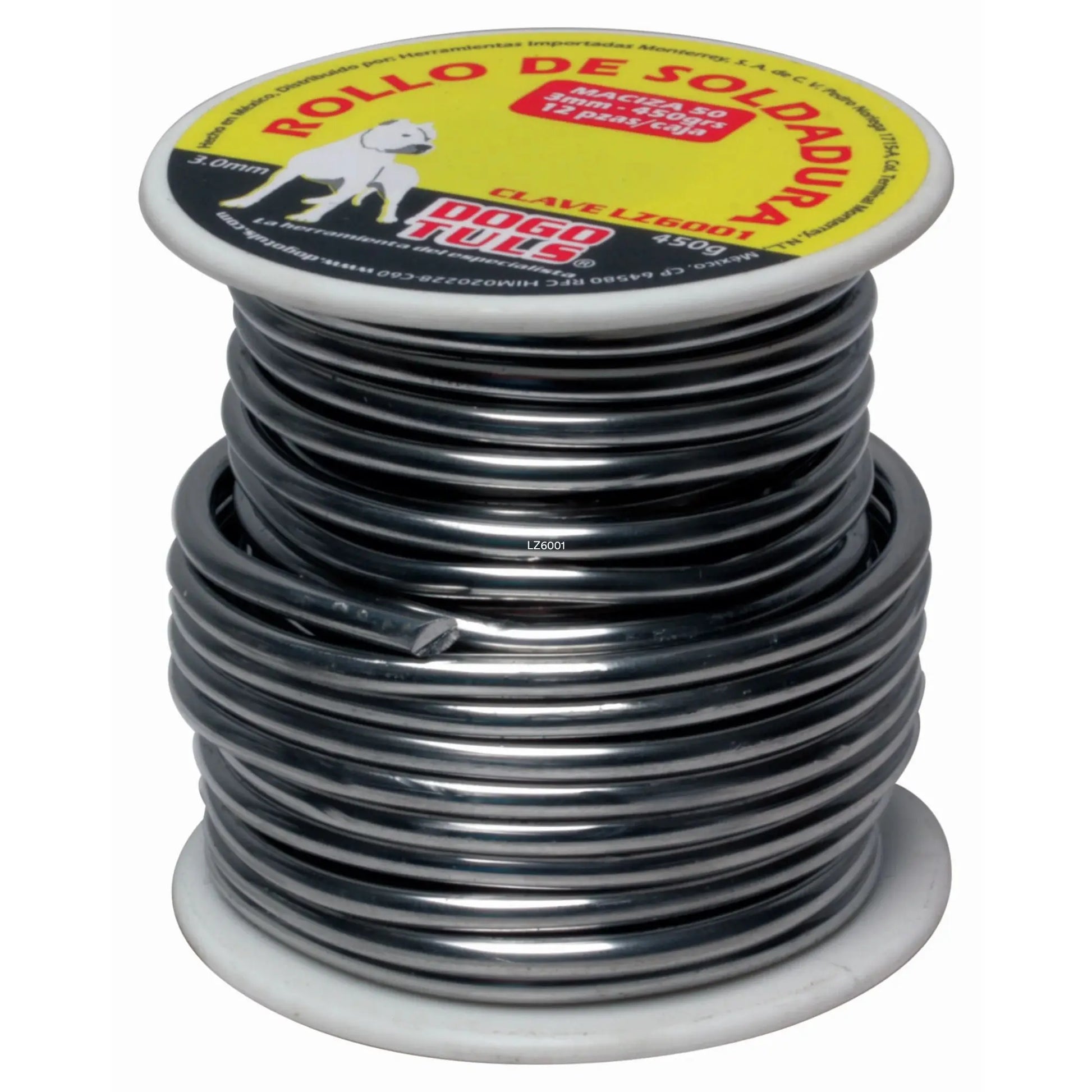 SOLDADURA MACIZA 50/50 ROLLO 3MM 450GR - Dogotuls