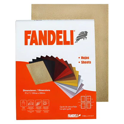 50 Pza Lija Para Madera Grano 80 9x11 Fandeli - Fandeli - vista trasera
