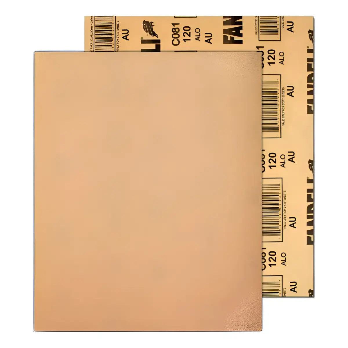 50 Pza Lija Para Madera Grano 120 9x11 Fandeli - Fandeli - empaque