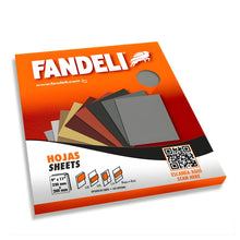 Caja Con 50 Lijas De Agua Fandeli A-99 (Grano 320) 23x28 Cms - Fandeli - empaque