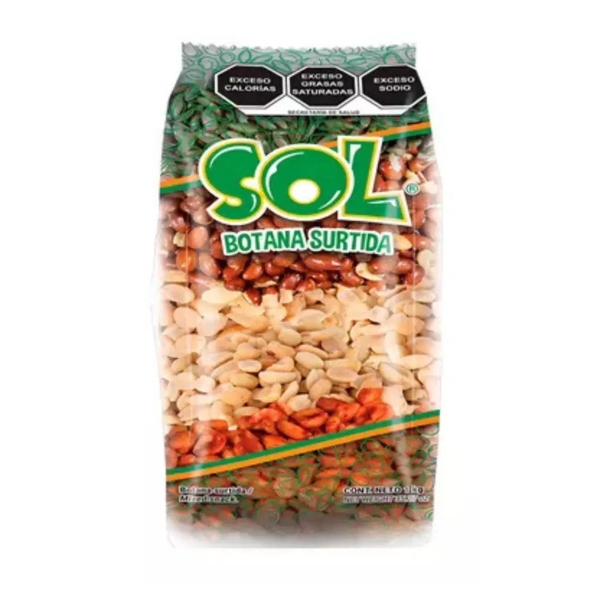 Cacahuate Sol Botana Surtida Snack Salado Bolsa 500gr - Papas Sol