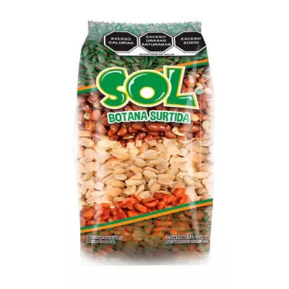 Cacahuate Sol Botana Surtida Snack Salado Bolsa 500gr - Papas Sol