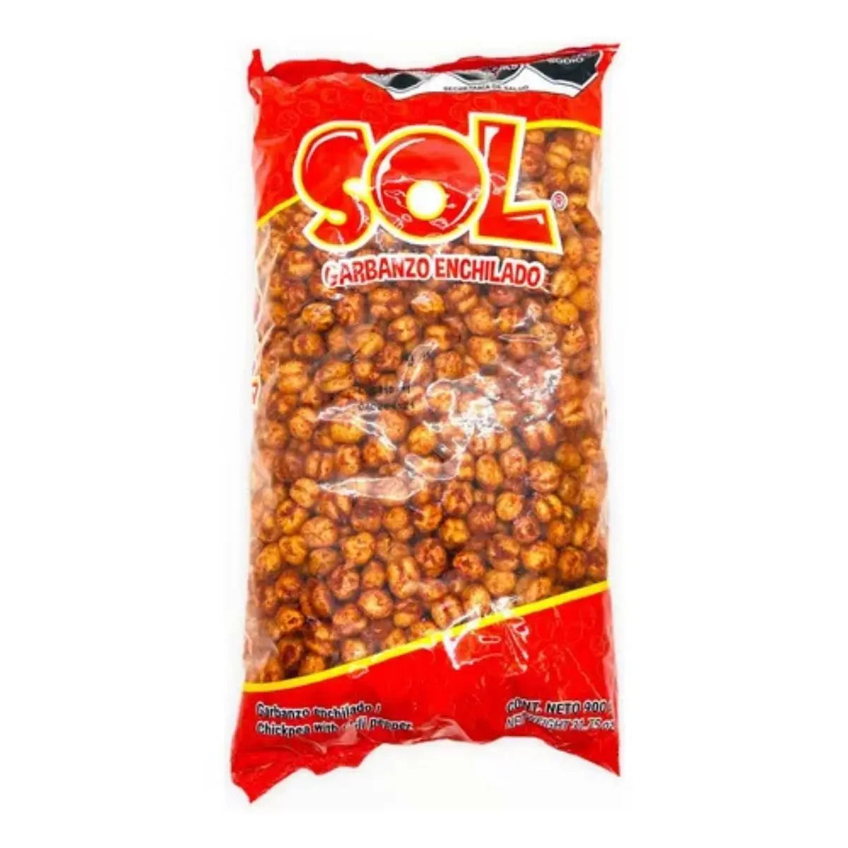 Garbanzo Enchilado Botanas Sol Snack Salado Bolsa 900gr - Papas Sol