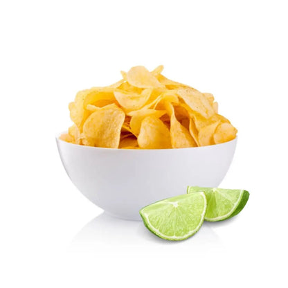 Papas Limon Tubipapa Botana Snack Salado Bolsa 100gr - Papas Sol - vista lateral