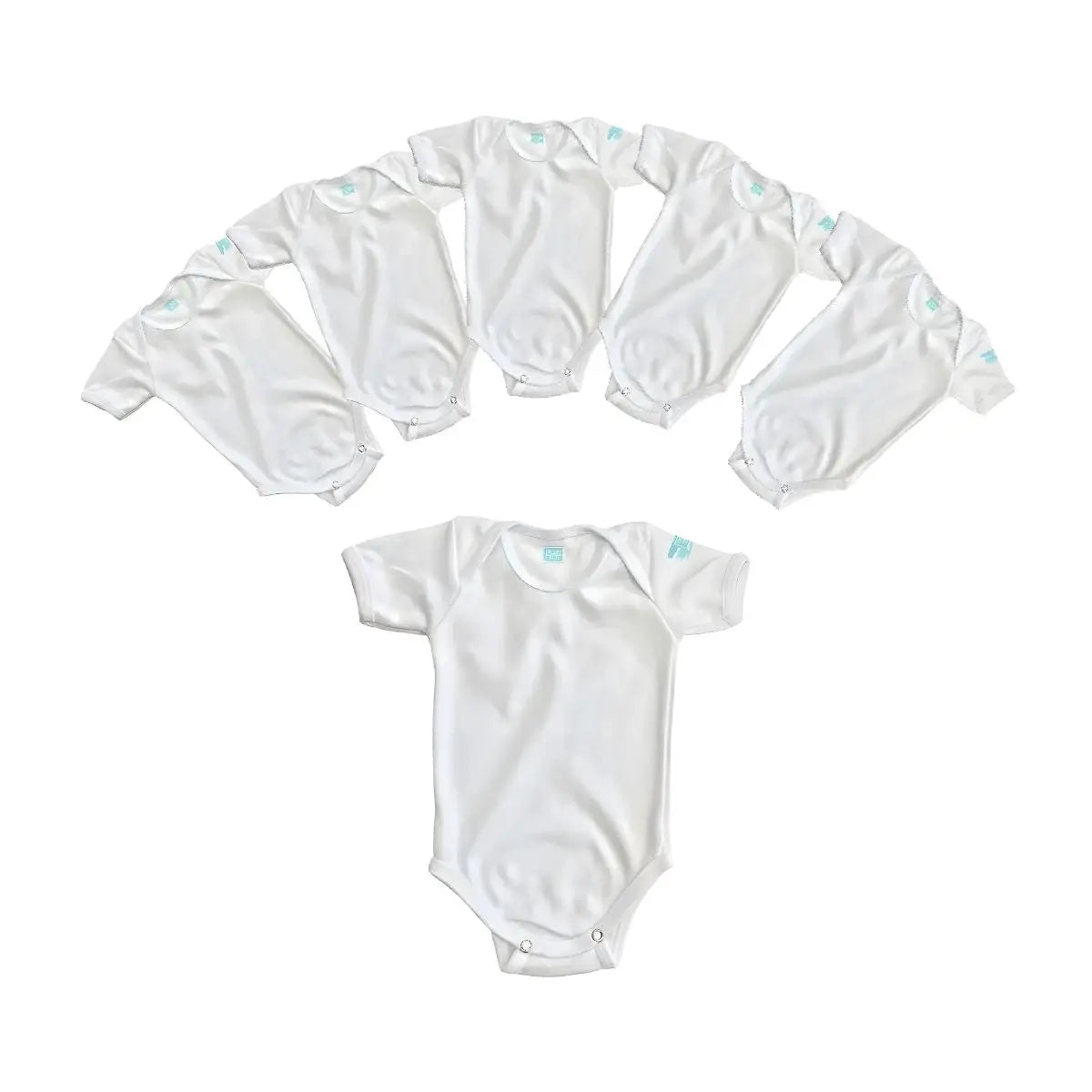 Pañalero BLANCO Manga Corta Talla 24 Meses 6 PIEZAS - Coveme - detalle