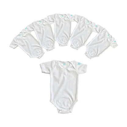 Pañalero BLANCO Manga Corta Talla 24 Meses 6 PIEZAS - Coveme - detalle