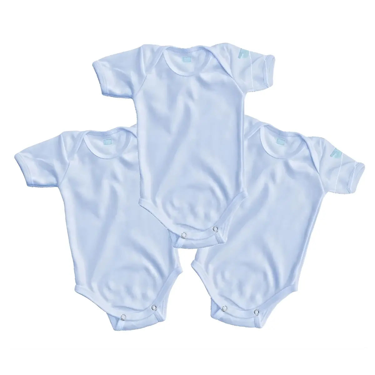 Pañalero AZUL Manga Corta Talla 0 Meses 3 PIEZAS - Coveme - detalle