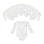 Pañalero BLANCO Manga Larga Talla 24 Meses 6 PIEZAS - Coveme - empaque
